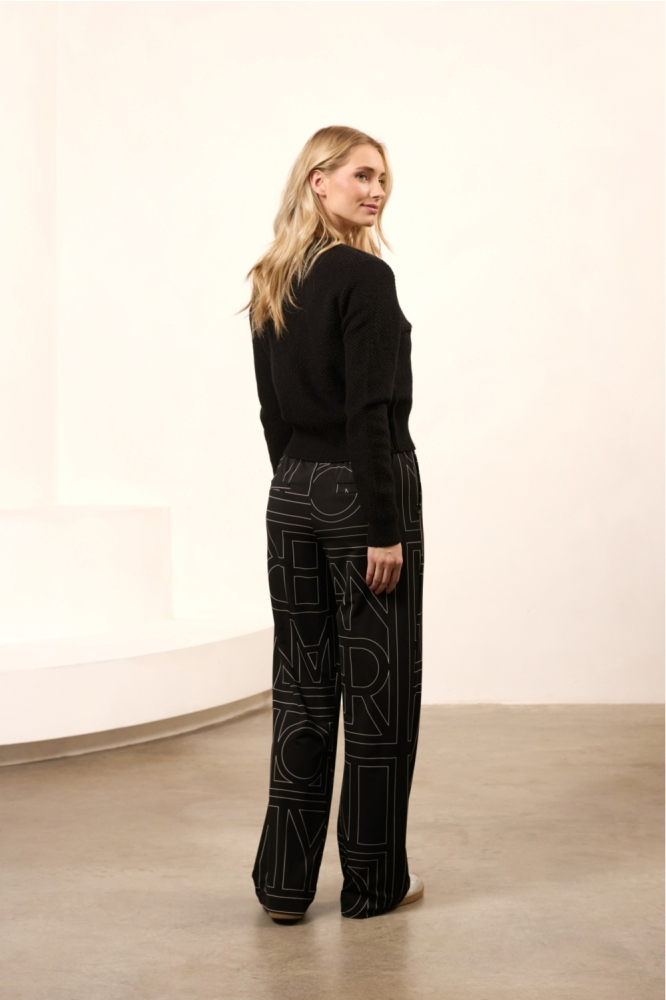 Lofty Manner zwarte dames broek | Model