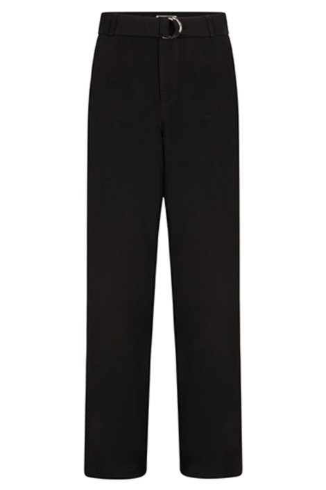 Lofty Manner zwarte dames broek | Vooraanzicht