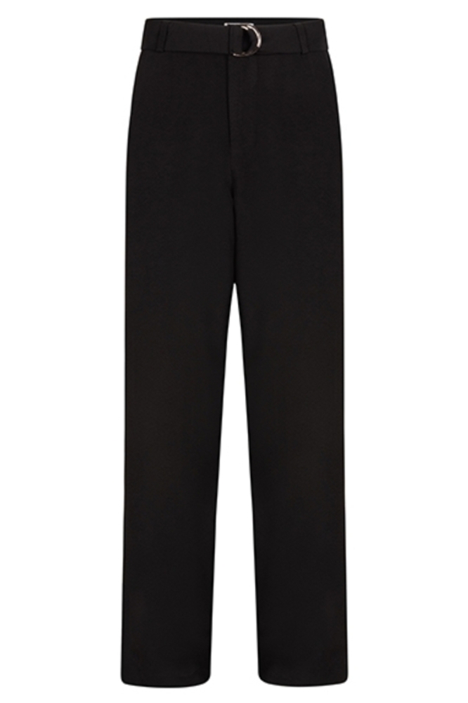 Lofty Manner zwarte dames broek | Vooraanzicht