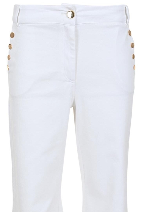 Zizo witte dames broek | Close up