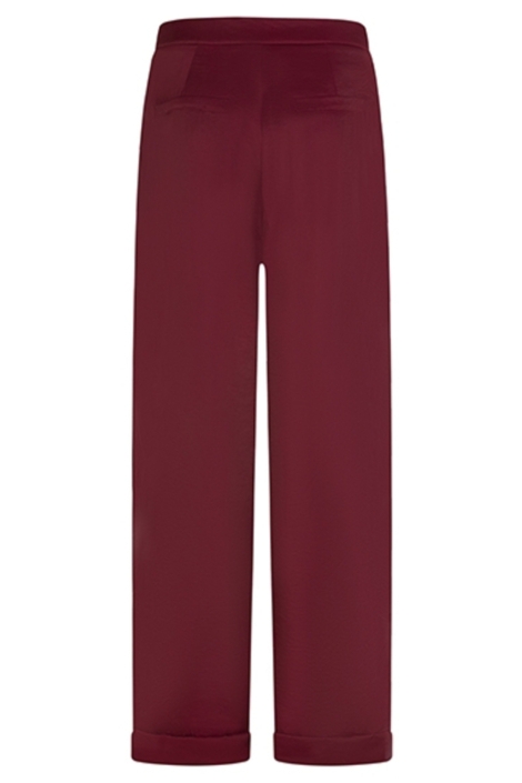 Lofty Manner bordeaux dames broek | Achteraanzicht