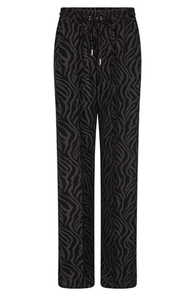 Lofty Manner grijze dames broek | Vooraanzicht
