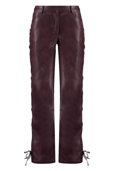 Harper & Yve bordeaux dames broek | Vooraanzicht