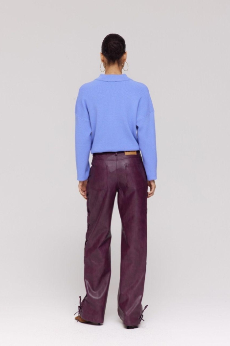Harper & Yve bordeaux dames broek | Model