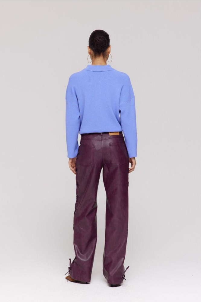 Harper & Yve bordeaux dames broek | Model