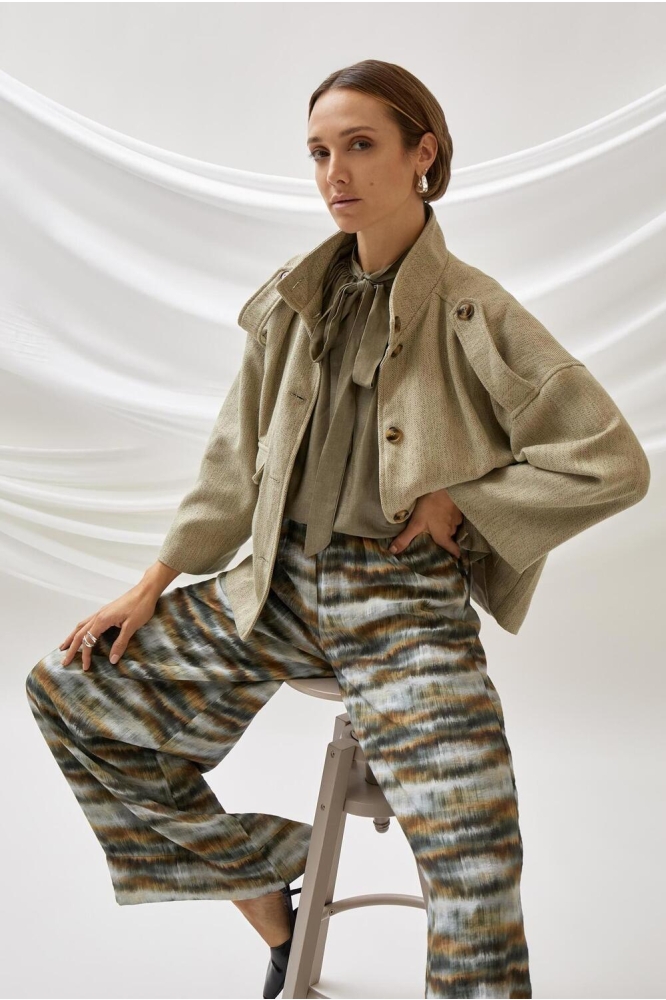 Peppercorn multi color dames broek | Model