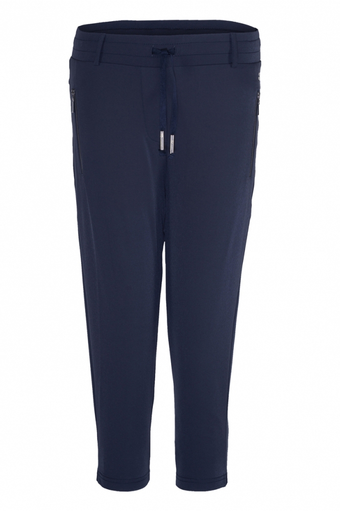 TQ Amsterdam blauwe dames broek | Vooraanzicht