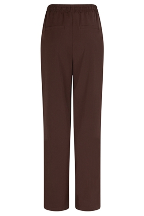 Lofty Manner bruine dames broek | Achteraanzicht