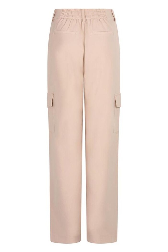 EsQualo beige dames broek | Achteraanzicht