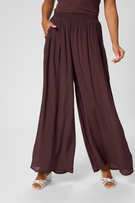 Kaffe bordeaux dames broek | Model