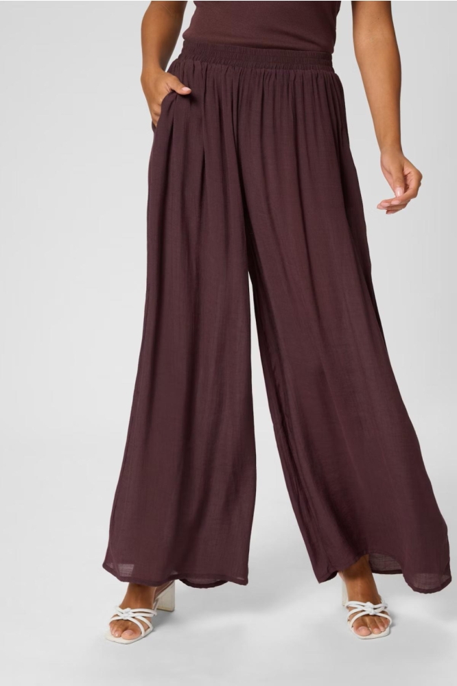 Kaffe bordeaux dames broek | Model