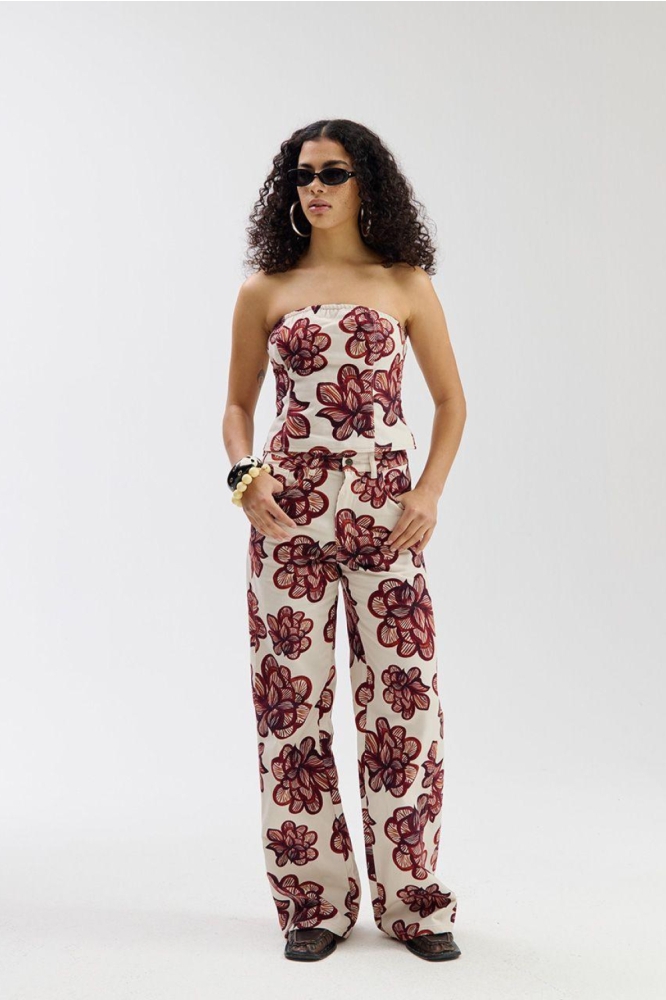 Harper & Yve beige dames jeans | Model