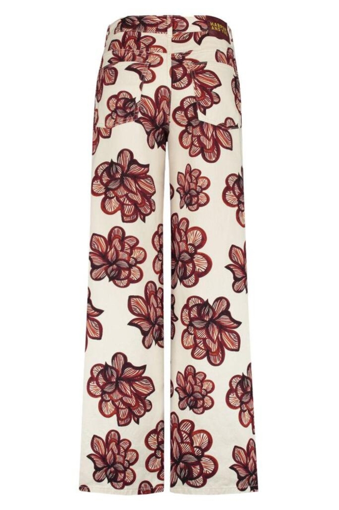 Harper & Yve beige dames jeans | Achteraanzicht