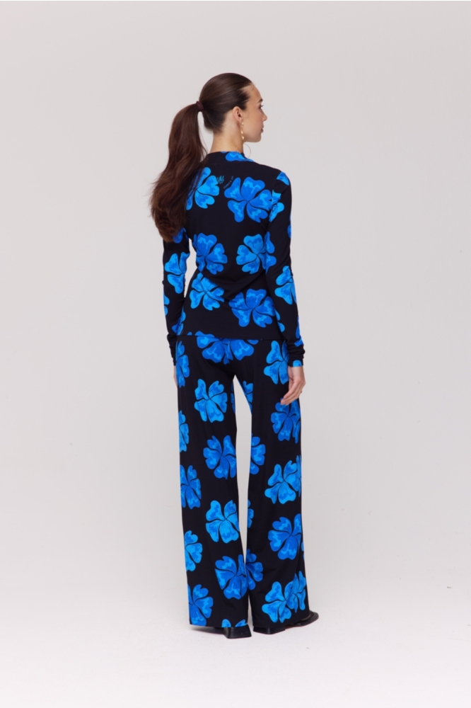 Harper & Yve blauwe dames broek | Model