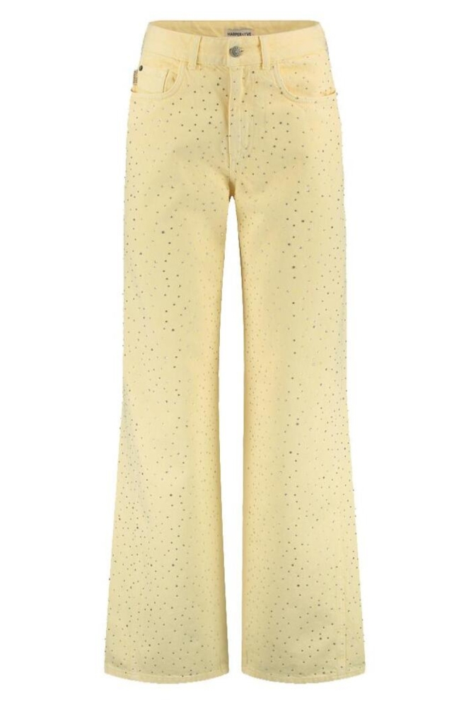 Harper & Yve gele dames jeans | Vooraanzicht
