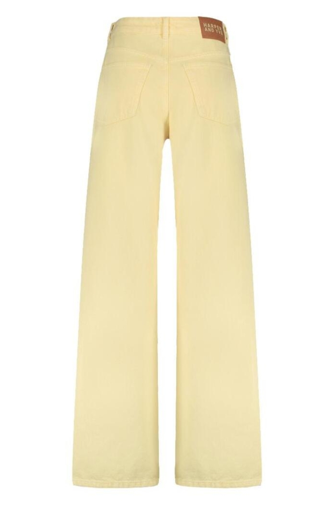 Harper & Yve gele dames jeans | Achteraanzicht