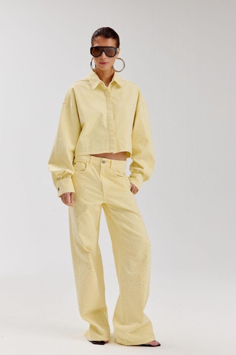 Harper & Yve gele dames jeans | Model