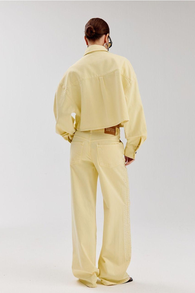 Harper & Yve gele dames jeans | Model