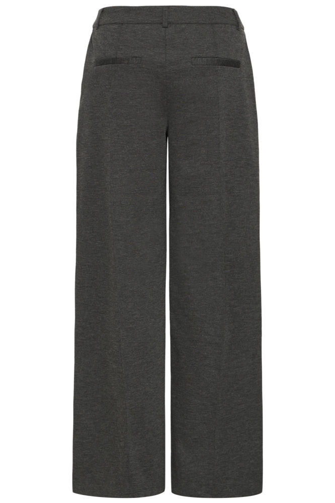 Ichi grijze dames broek | Achteraanzicht