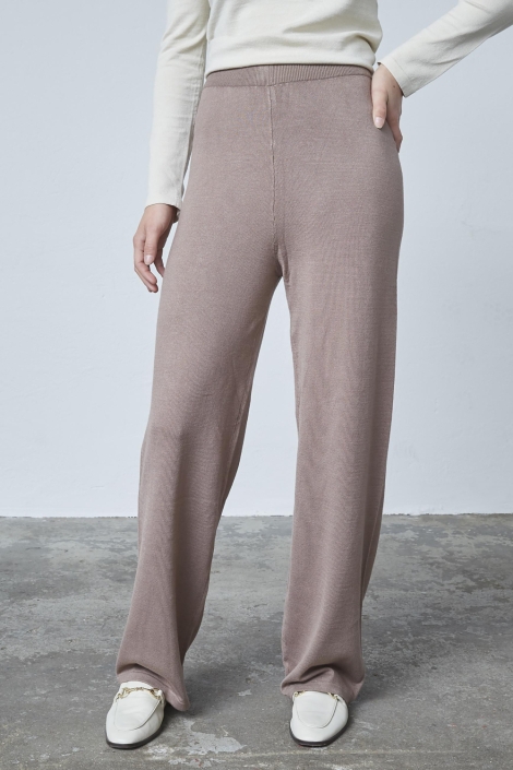 SisterS point camel dames broek | Model vooraanzicht