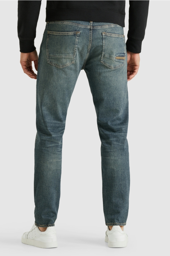 Cast Iron blauwe heren jeans | Model achteraanzicht