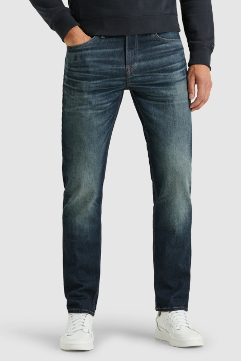 Cast Iron blauwe heren jeans | Model vooraanzicht