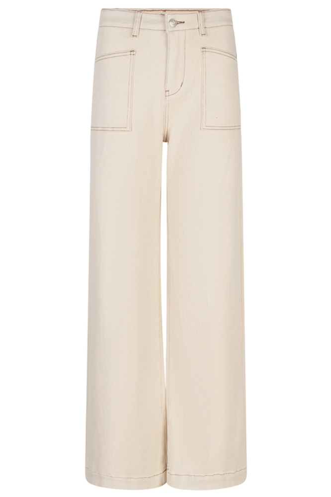 EsQualo beige dames jeans | Vooraanzicht