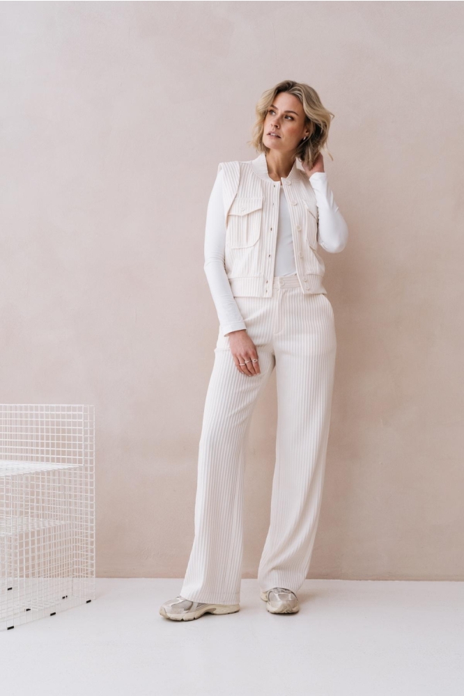 Maicazz ecru dames broek | Model