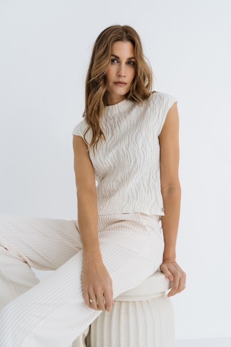 Maicazz ecru dames broek | Model