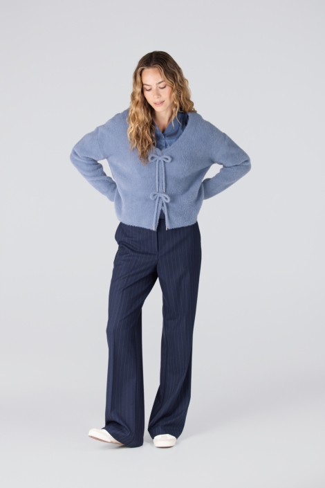 Juffrouw Jansen blauwe dames broek | Model
