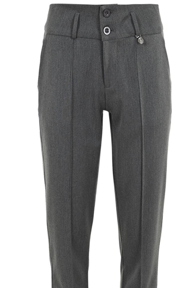 Zizo grijze dames broek | Close up