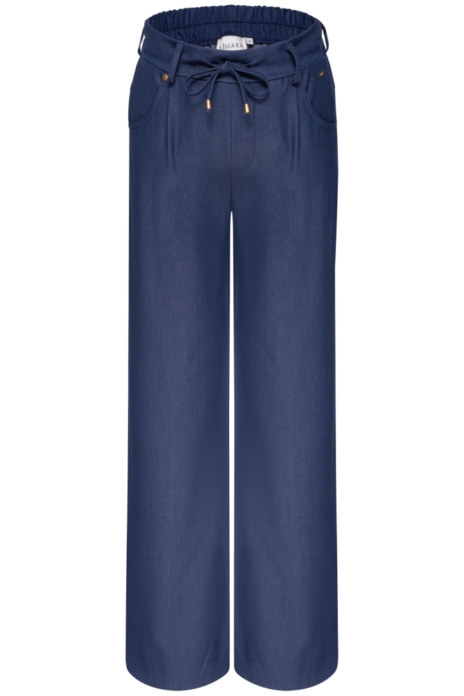 Kimara blauwe dames broek | Vooraanzicht