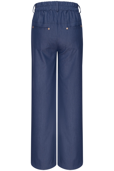 Kimara blauwe dames broek | Achteraanzicht