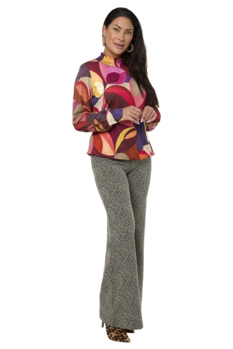 Tessa Koops zwarte dames broek | Model