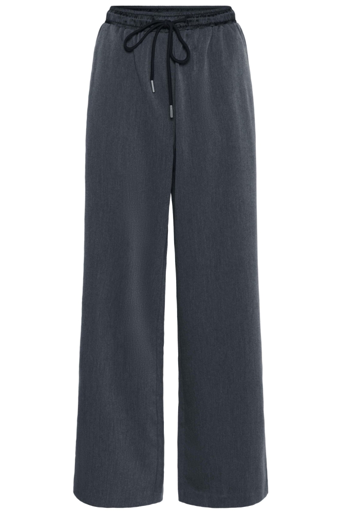 Kaffe grijze dames broek | Vooraanzicht