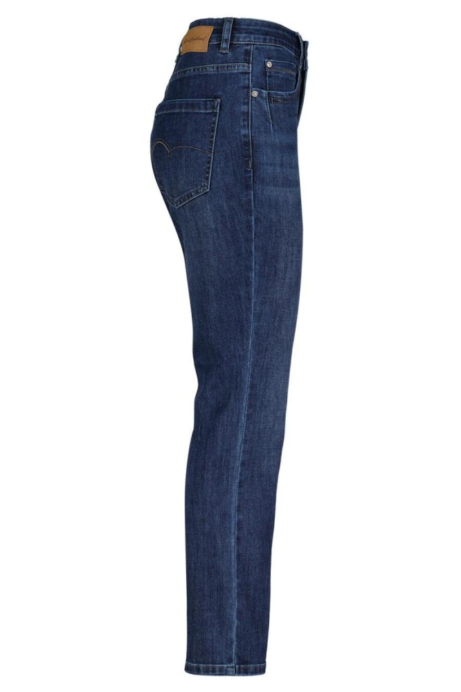 Red Button blauwe dames jeans | Zijaanzicht