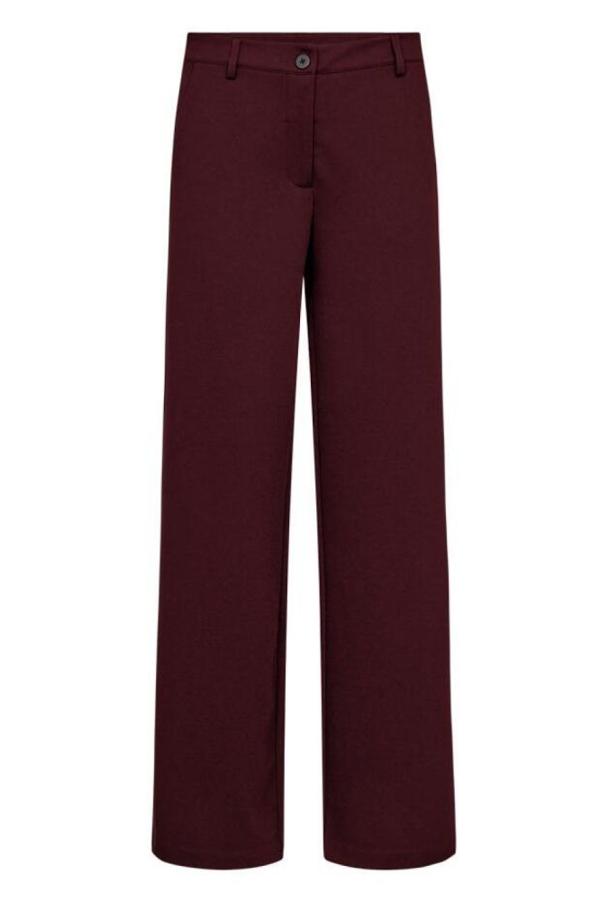Freequent bordeaux dames broek | Vooraanzicht