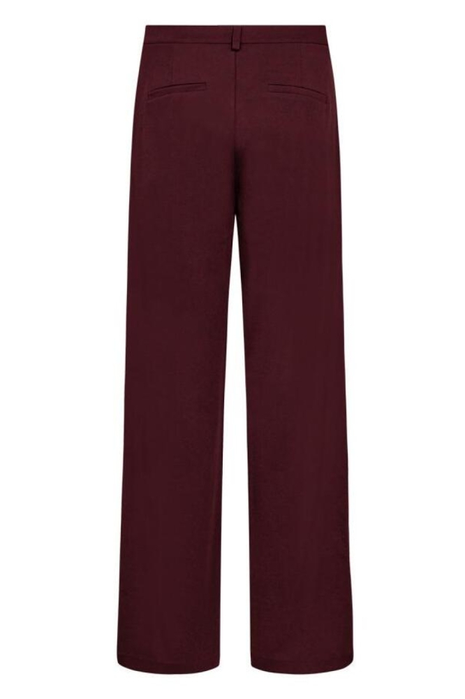Freequent bordeaux dames broek | Achteraanzicht