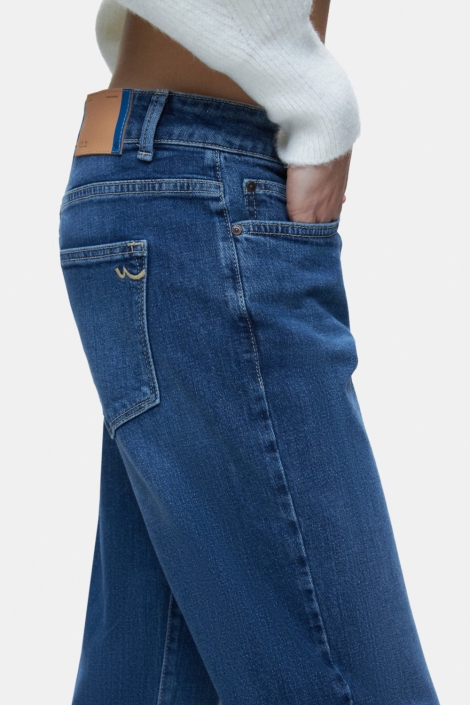 LTB blauwe dames jeans | Close up