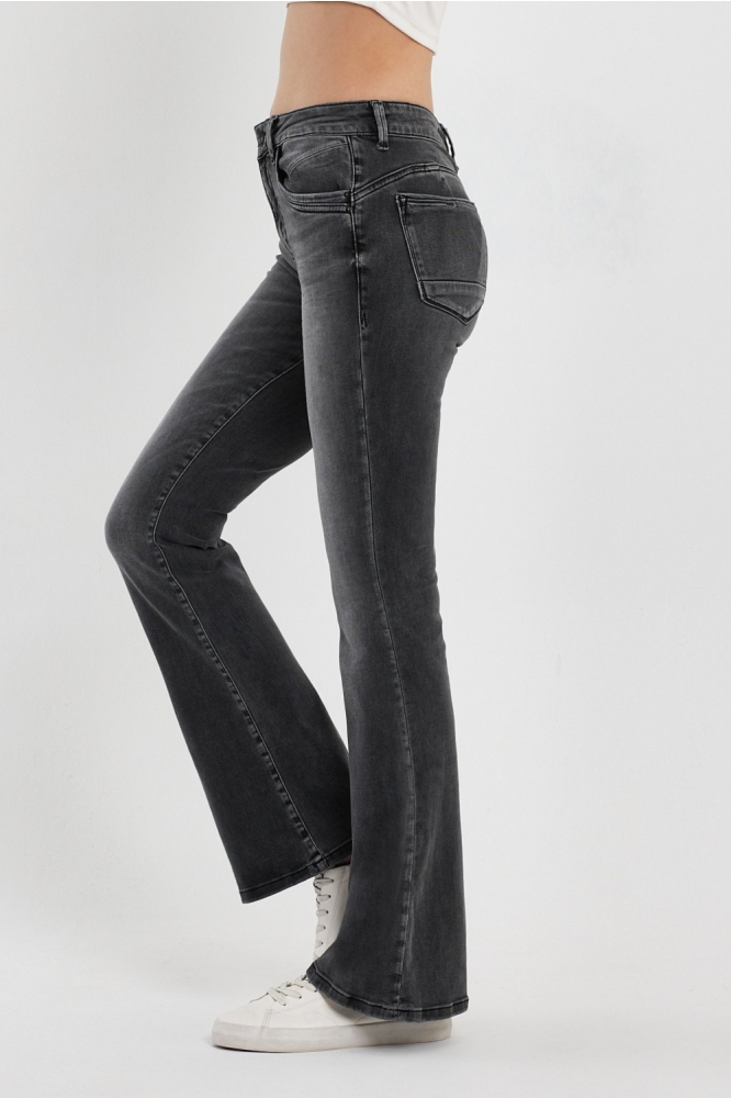 LTB grijze dames jeans | Model zijaanzicht