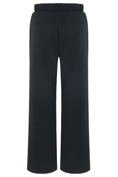 Fluresk zwarte dames broek | Achteraanzicht