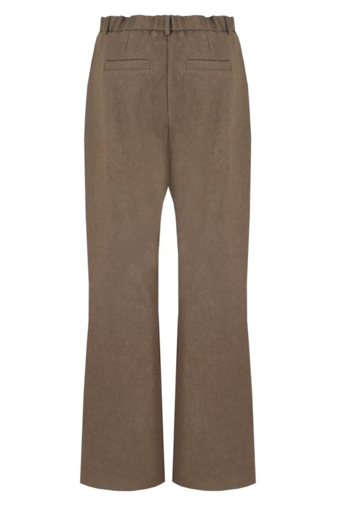 C&S The Label groene dames broek | Achteraanzicht