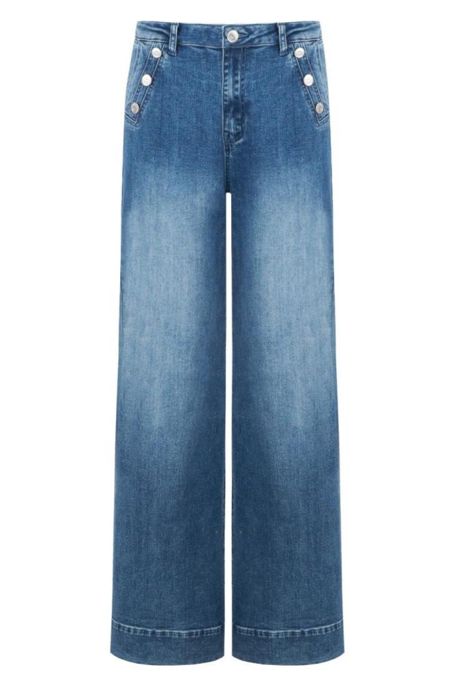 C&S The Label blauwe dames jeans | Vooraanzicht