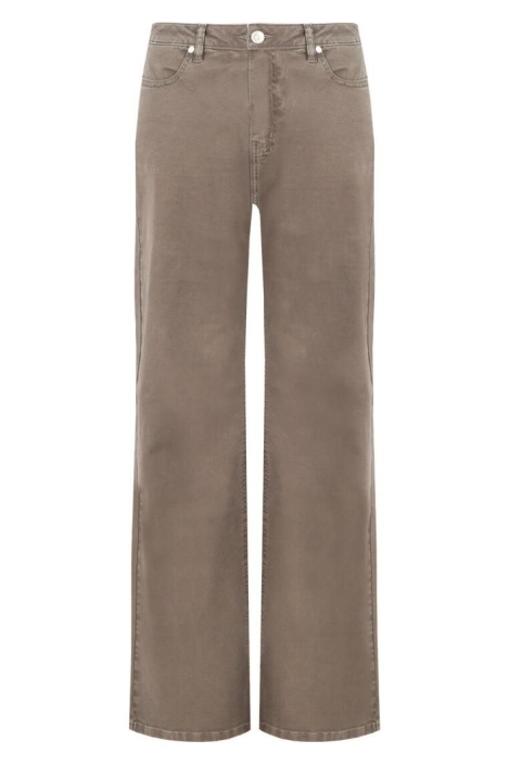 C&S The Label bronzen dames jeans | Vooraanzicht