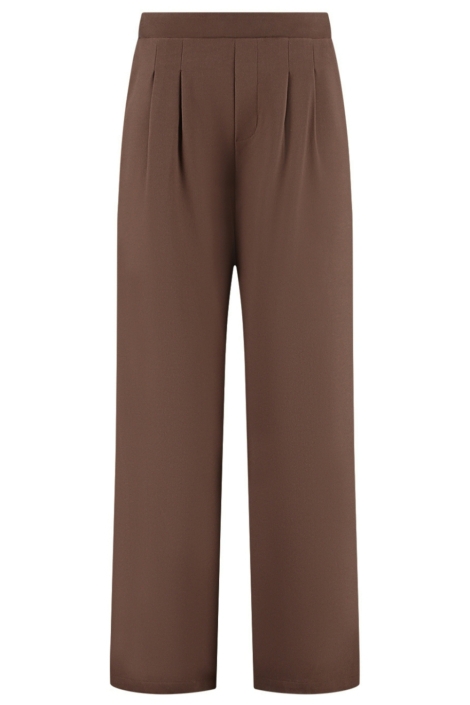 Studio Amaya bruine dames broek | Vooraanzicht