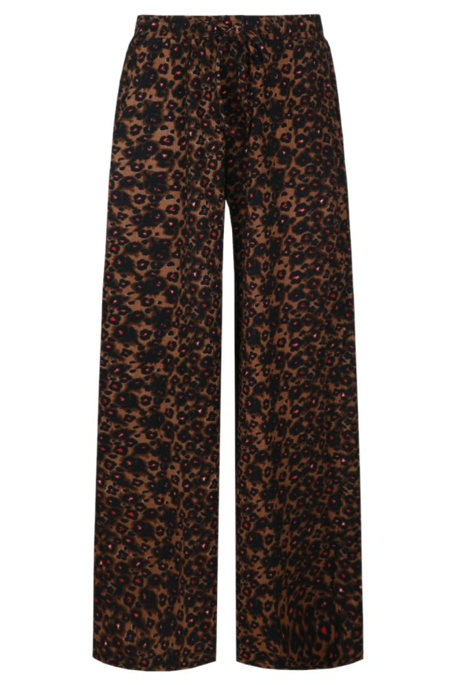 Fluresk camel dames broek | Vooraanzicht