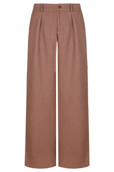 Fluresk camel dames broek | Vooraanzicht