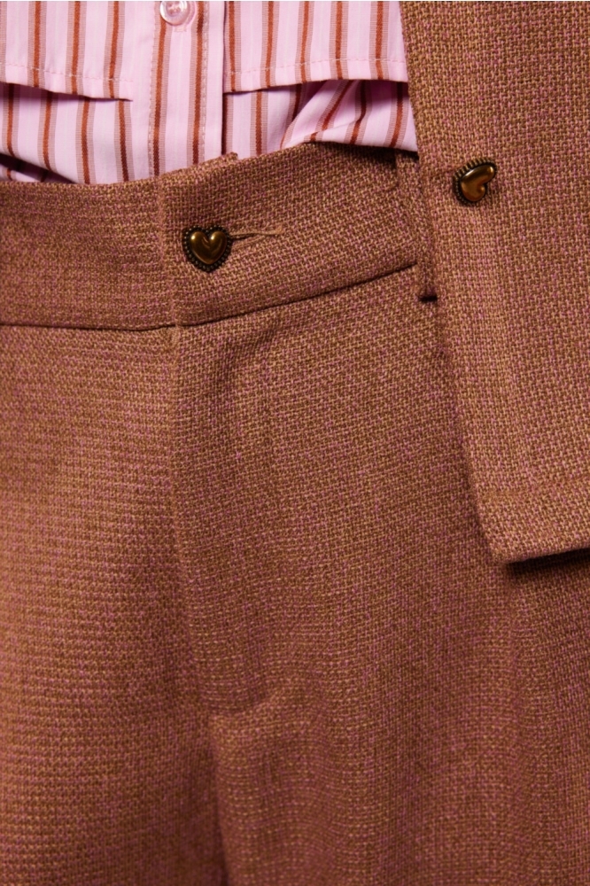 Fluresk camel dames broek | Kleurstaal