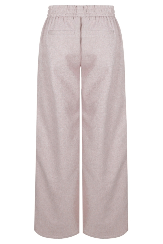 Fluresk beige dames broek | Achteraanzicht