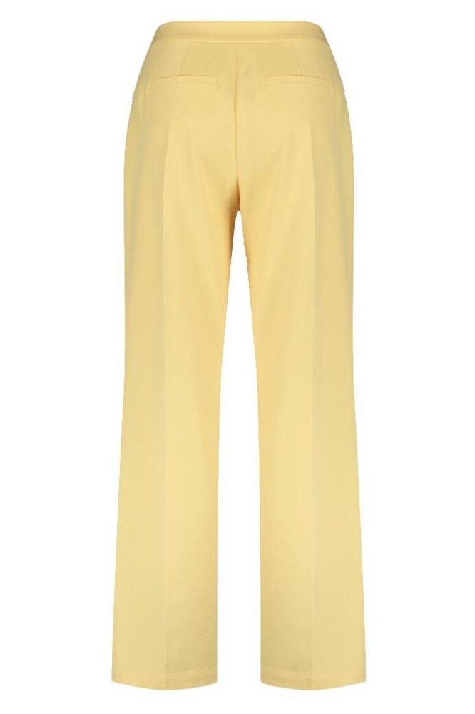 Harper & Yve gele dames broek | Achteraanzicht